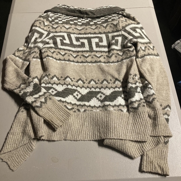 Abercrombie & Fitch Wool Blend Open Front Waterfall Cardigan Sweater Womens XS/S - Picture 6 of 13